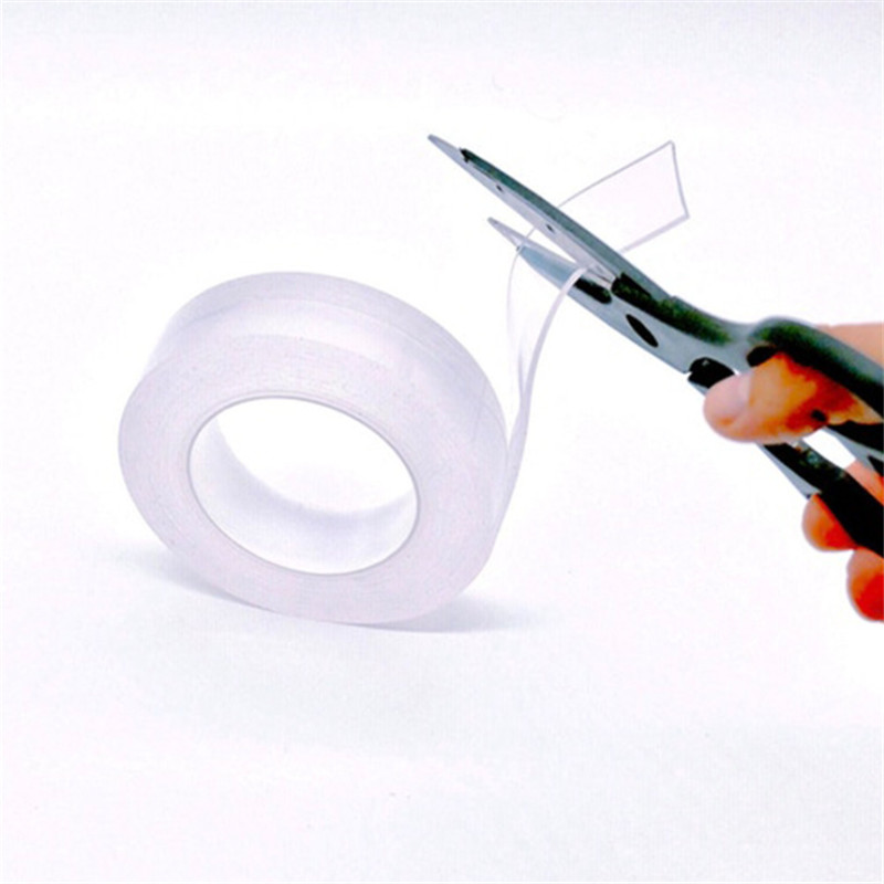 Portable Multi-Functional Transparent Nano-Adhesive Residue-Free Non-slip Sticky Adhesive Tape Roll