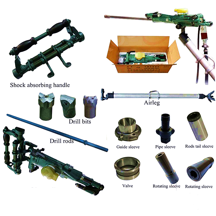 air leg rock drill jack hammer borehole drilling machine price