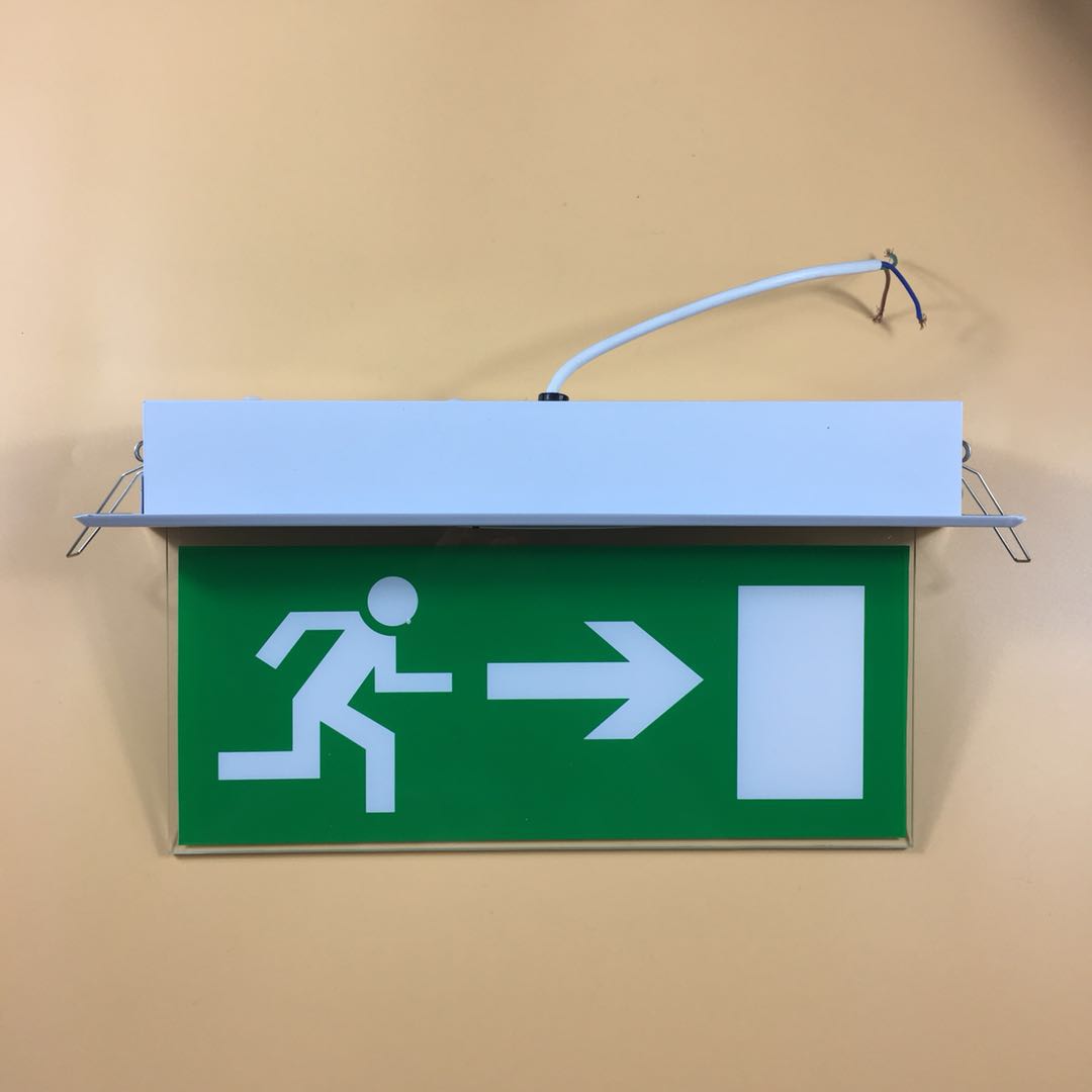 CE ROHS aluminum acrylic running man exit light green exit sign emergency exit light