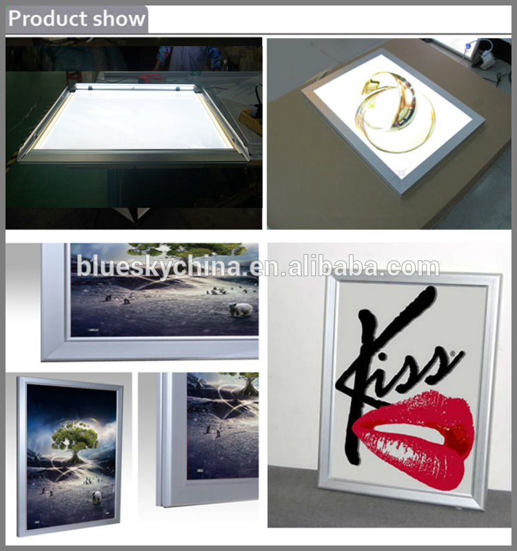 Beer advertising light brightness cosmetic advertising  poster frame led light box for China Manufacturer