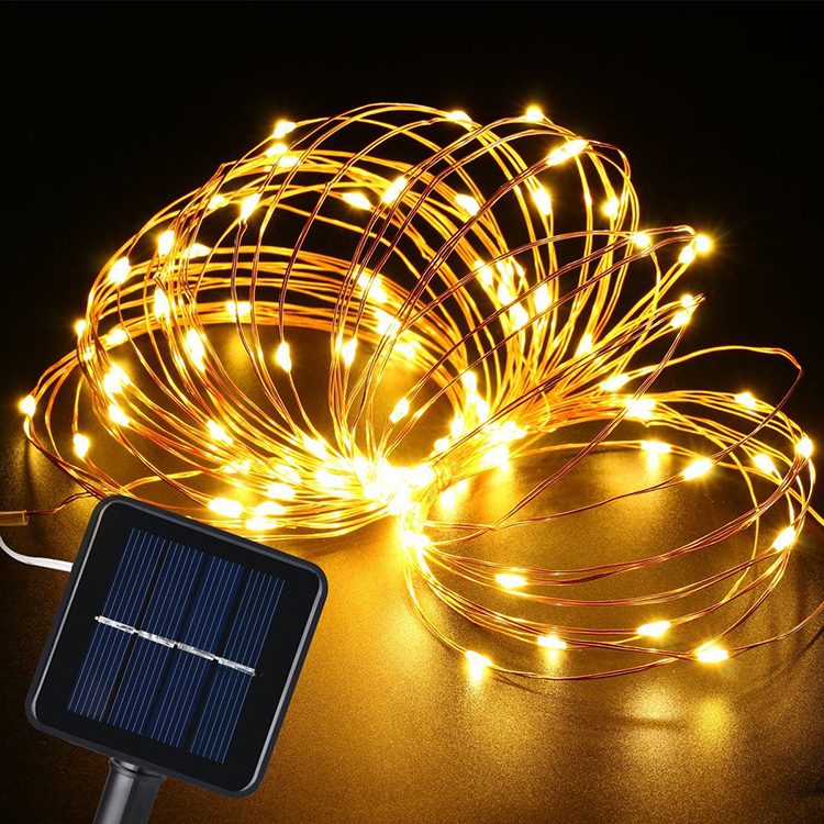 Solar led holiday Christmas string light