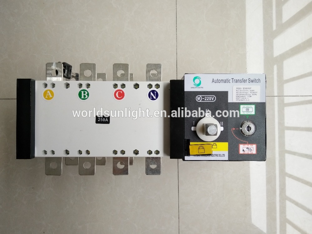 XQ5 4P 250A dual power Automatic Transfer Switch