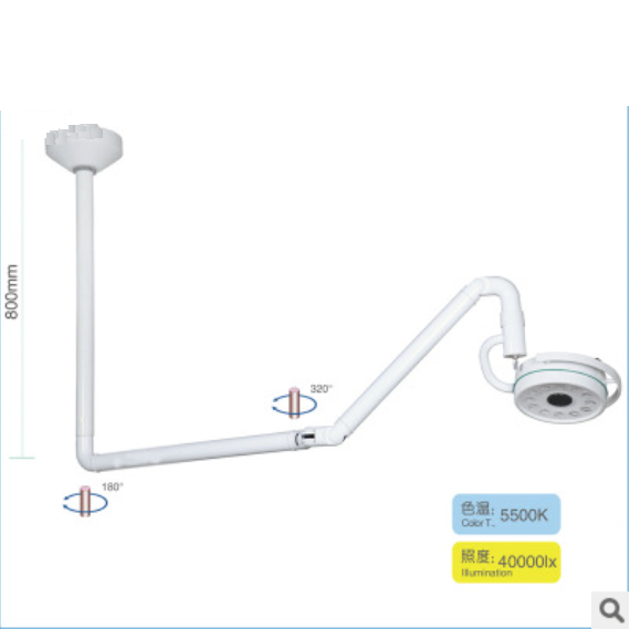 Warehouse factory produced led examing mobile mounted and ceiling lamp
