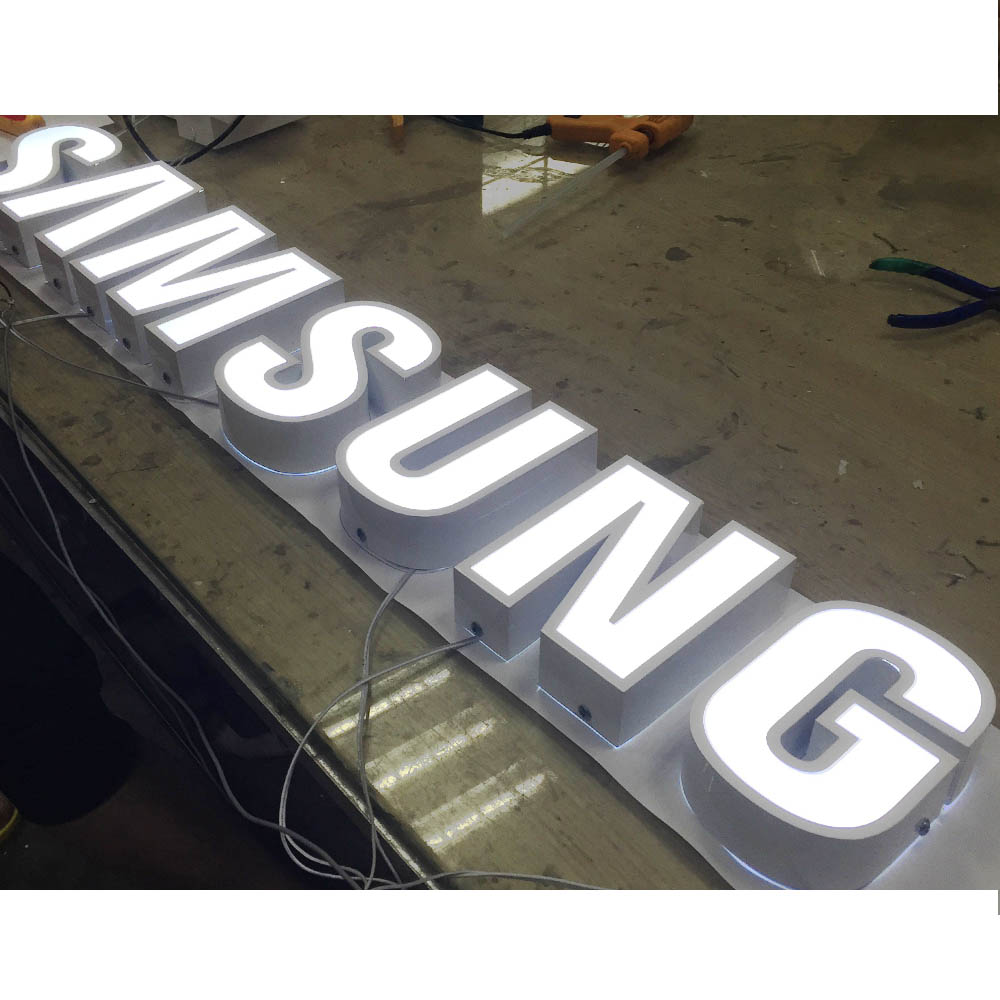 battery letter light Channel frame sign for phone shop LOGO display