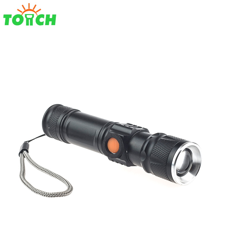 Ultra Bright xml- T6 4 mode led flashlight with usb charger