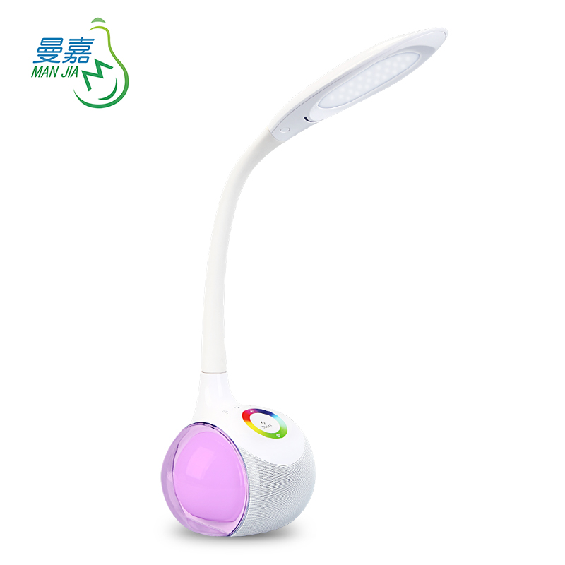 2019 Wholesaler bluetooth audio led protect eye desk lamp,dimmable flexible led rgb night light for kids