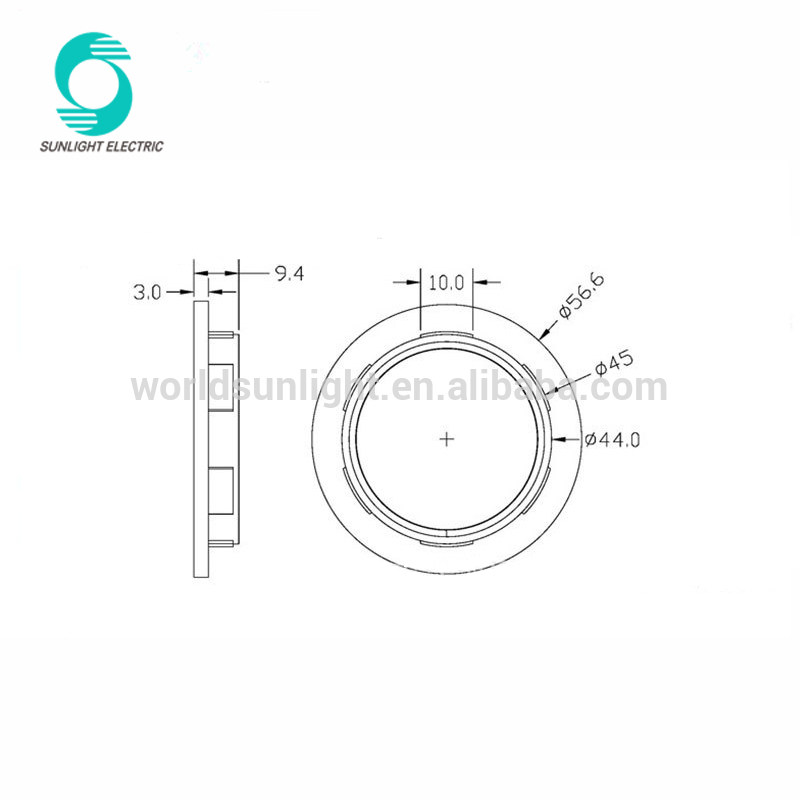 CE CQC VDE E27 White plastic irregular shape lampholder lamp holder t210 for led bulb