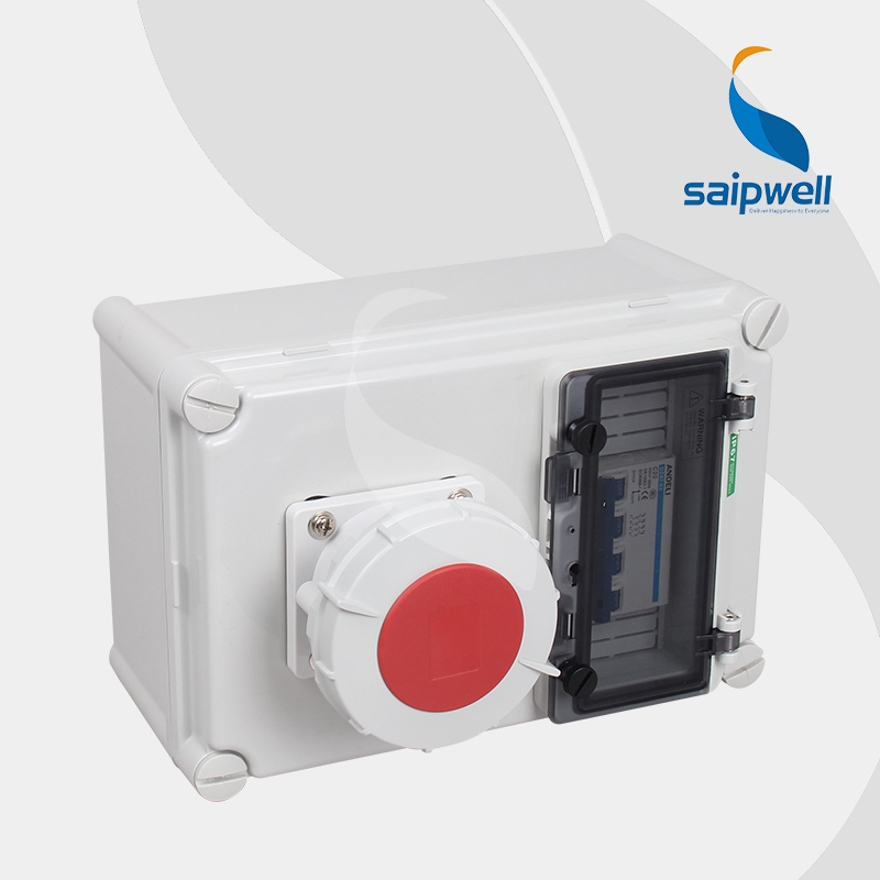 SAIP/SAIPWELL High Quality Ip65 1 Hole Industrial Floor Socket Box