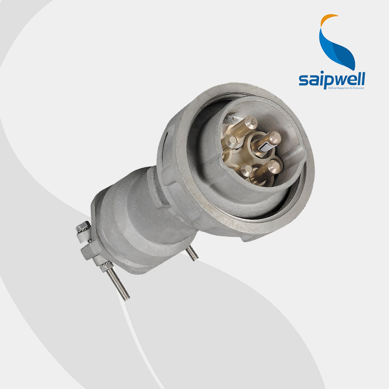 SAIPWELL Y IP67 CE Electrical 5 Pin 250 Amps Waterproof Socket, Male And Female Industrial Plug And Socket