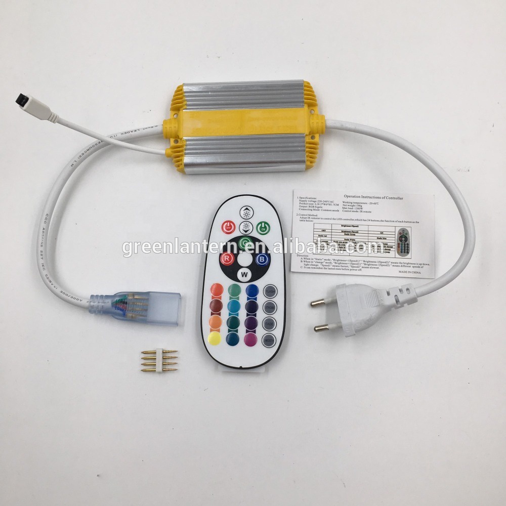 1500Watts AC 120V 110V 220V 230V high voltage LED RGB controller For 5050 3528 light strip