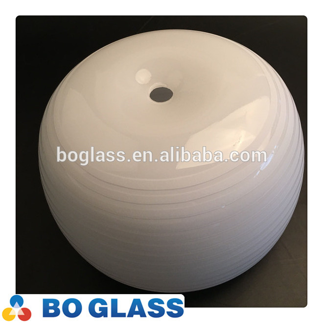 High quality modern sand blast mushroom opal white glass shade for lighting