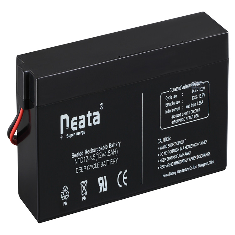 Neata small rechargeable battery 12v4.5ah lead acid battery