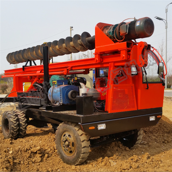 hengwang high quality Heavy duty Deep Bore Pile Drilling Machine on Tractor Hydraulic Auger Drill