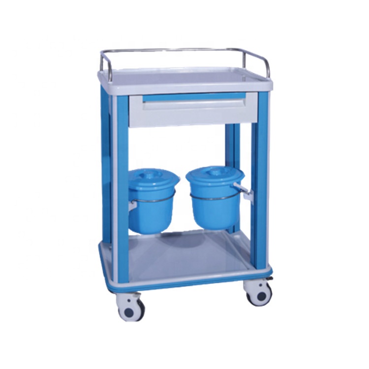 High quality mobile medical instrument crash trolley cart in hospital