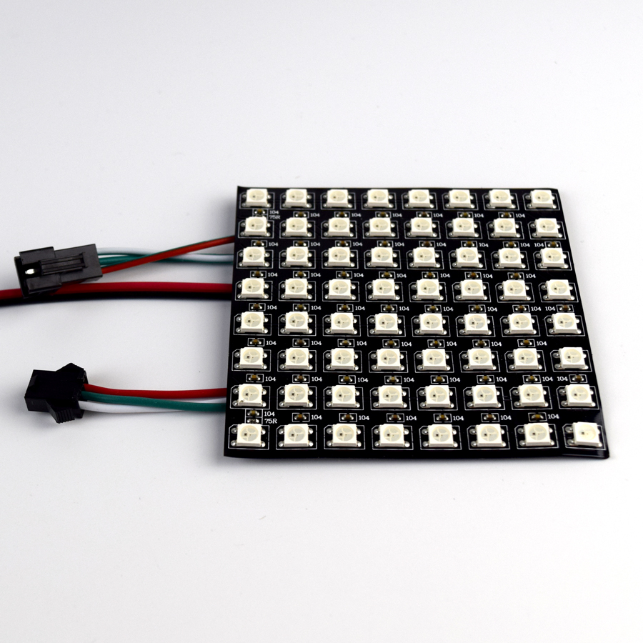 Advertising decorative black soft screen LED5050 rgb full color magic color pixel screen ws2812 led display lighting
