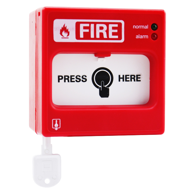 24V Factory Fire Alarm Break Glass Manual Call Point AW-CMC2166-1