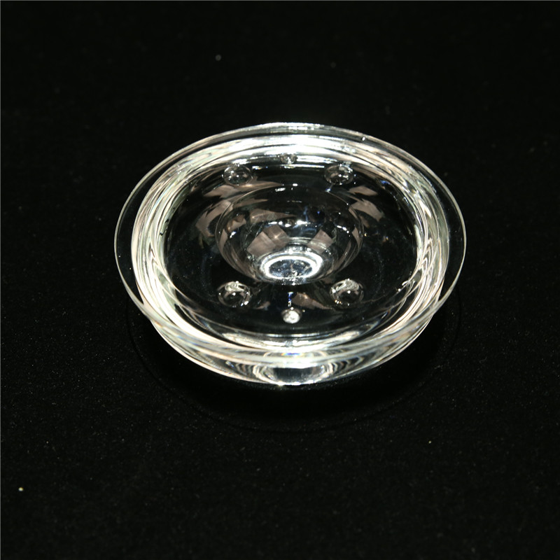 30-200w pressed borosilicate optical glass lens for COB led street light with 60-120mm diameter