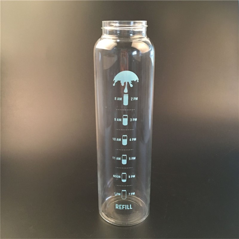 Wholesale 1L Hand Made Blown Borosilicate Glass Water Bottle/Pyrex Drinking Glassware