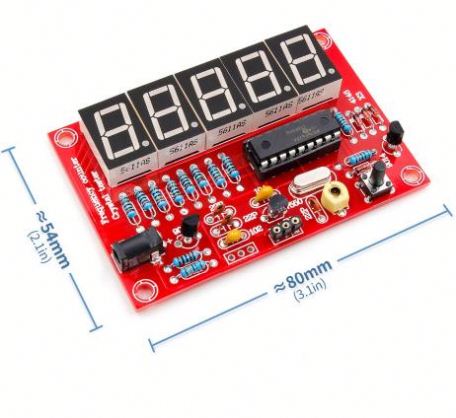 DIY Kits RF 1Hz-50MHz Crystal Oscillator Frequency Counter Meter Digital LED Tester Meter frequency meter digital