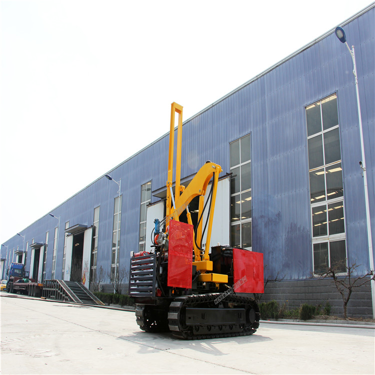 crawler  fence post small pile driving machine Solar Photovoltaic pile rig driver