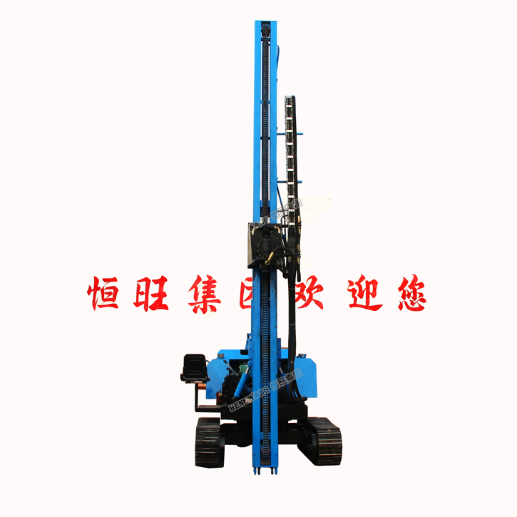 portable pile driver drilling rig