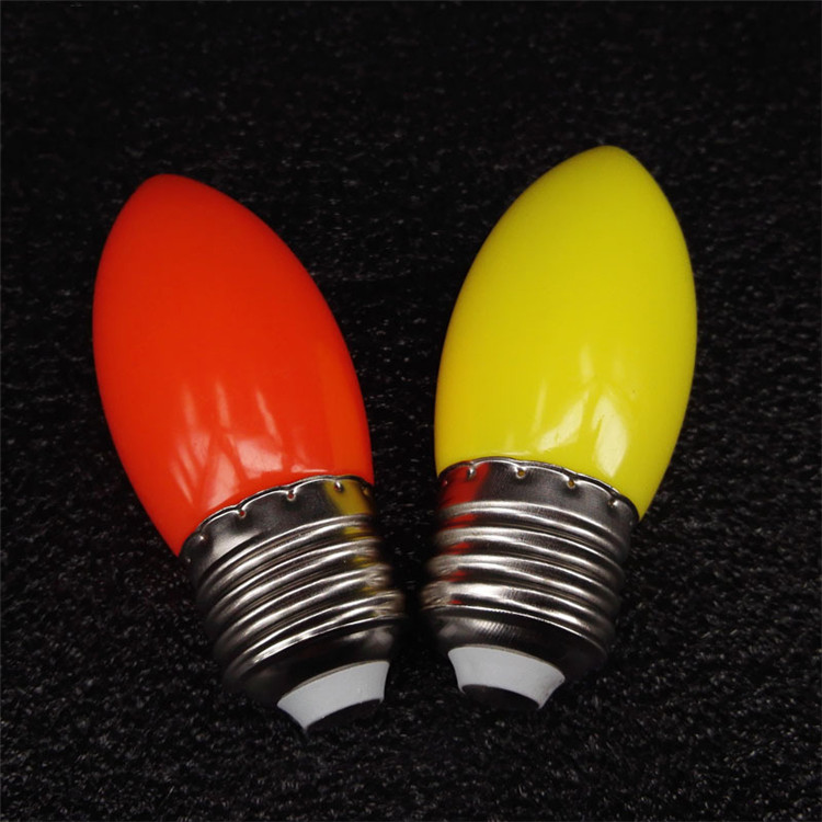 AC220V Red Yellow Candlestick Small  Lotus E27 LED Candle Lamp bulbs light