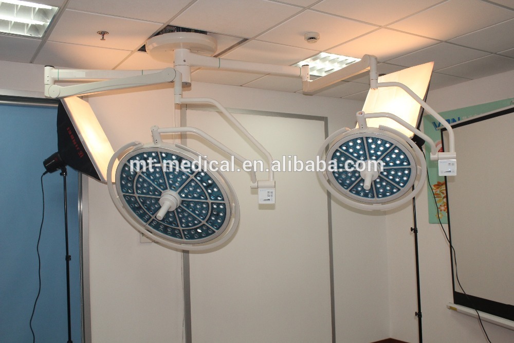 Double Arm LED hospital operating theatre light led surgical lamp surgical shadowless lamp manufacturer