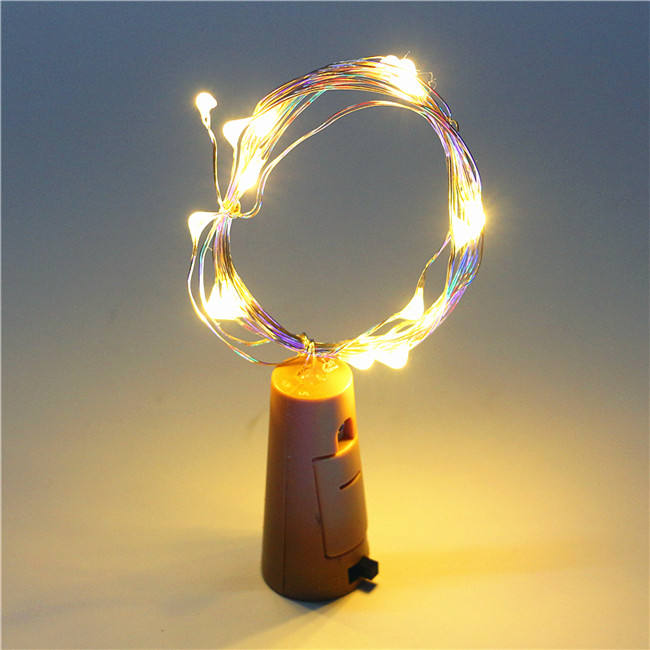 LED Bottle Stopper Light String 2Meter 20Leds Cork Wine Stopper Shaped For Home Decorative Christmas Holiday