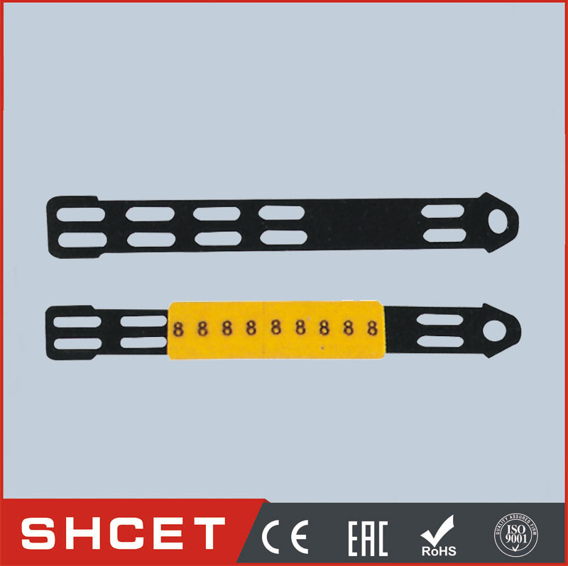 EC-J PVC flat cable markers tie cable marker plate