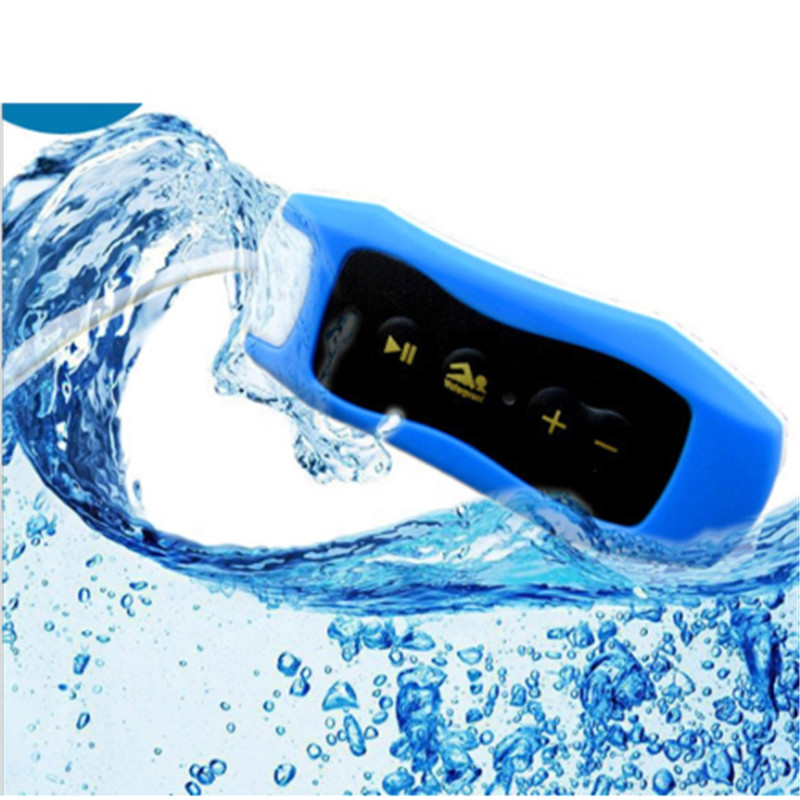 Portable Waterproof Swimming Diving Sport IPX8 MP3 Player with Clip