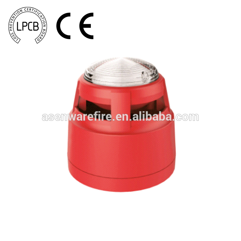 Asenware addressable DC24V fire alarm siren with flash light