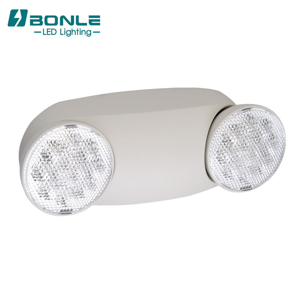 Twin Head Wall Mounted LED Emergency Lights With Battery Backup