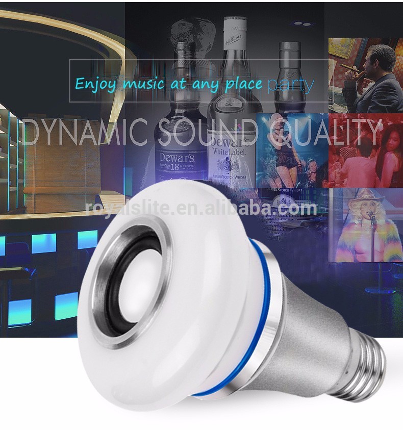 5W Remote Control Color Changing Smart LED Music Lamp Speaker