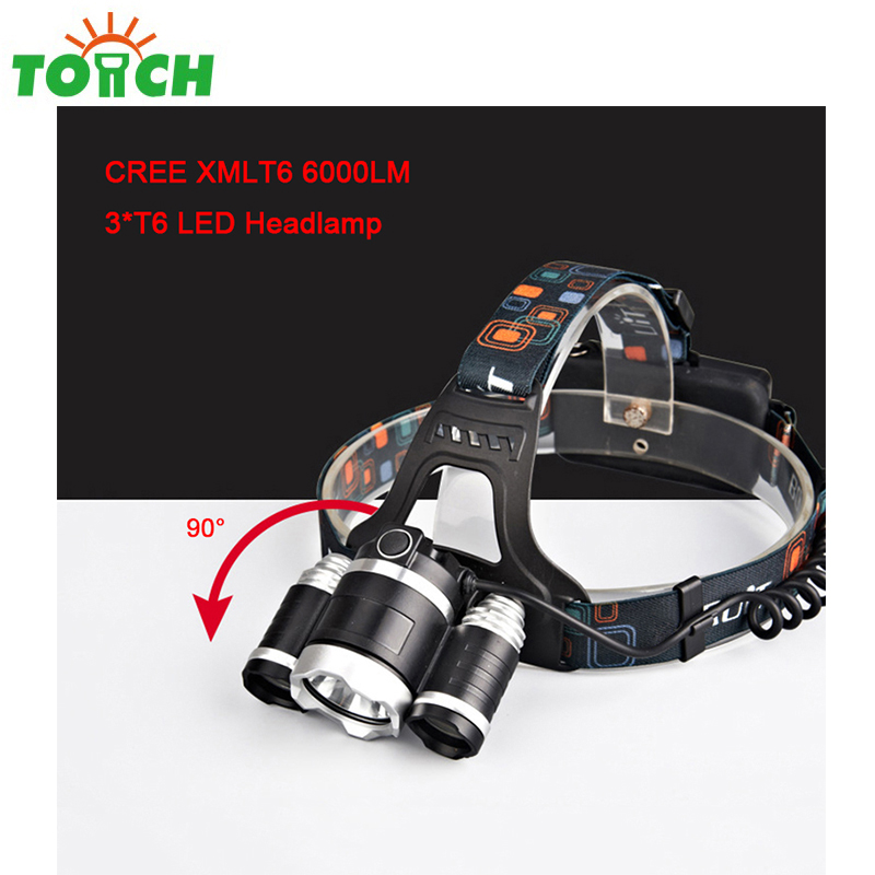 China manufacturer hot selling high quality rechargeable 3 led headlamp for camping