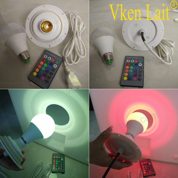 multi color light bulb e27 e12 socket cord for table lamp