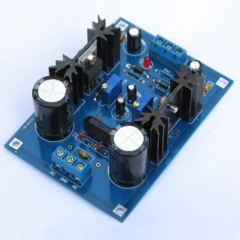 LM317t LM337t Linear Adjustable Filter Voltage Regulator DC Power Supply Board Filtering Electronic Production DIY Kits 317 337