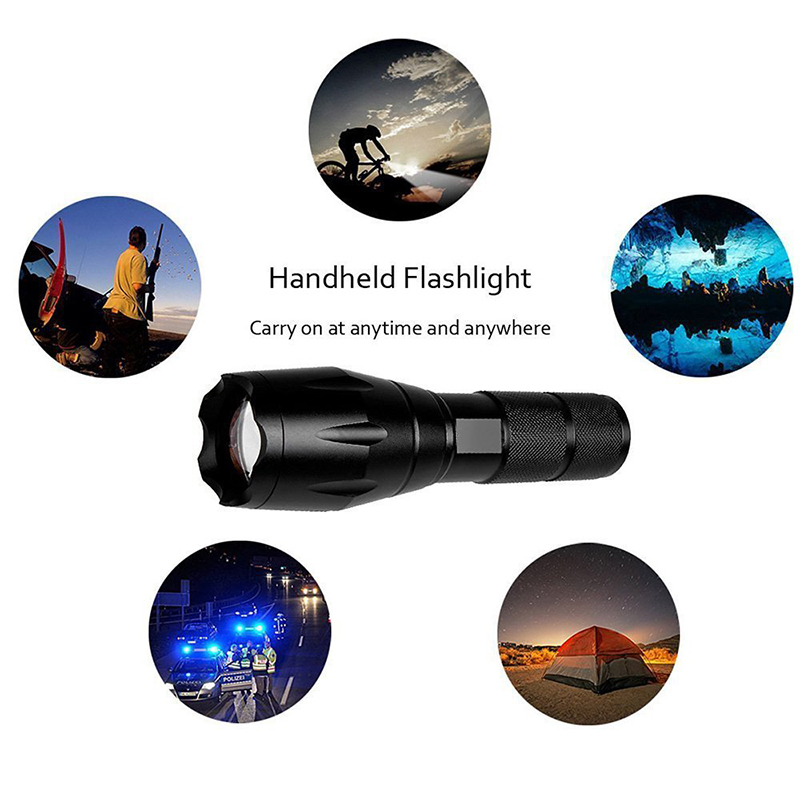 Best Price Zoom 5 Modes T6 G700 Tactical Flashlight,18650 aluminum Flashlight XML T6 10W led flashlight