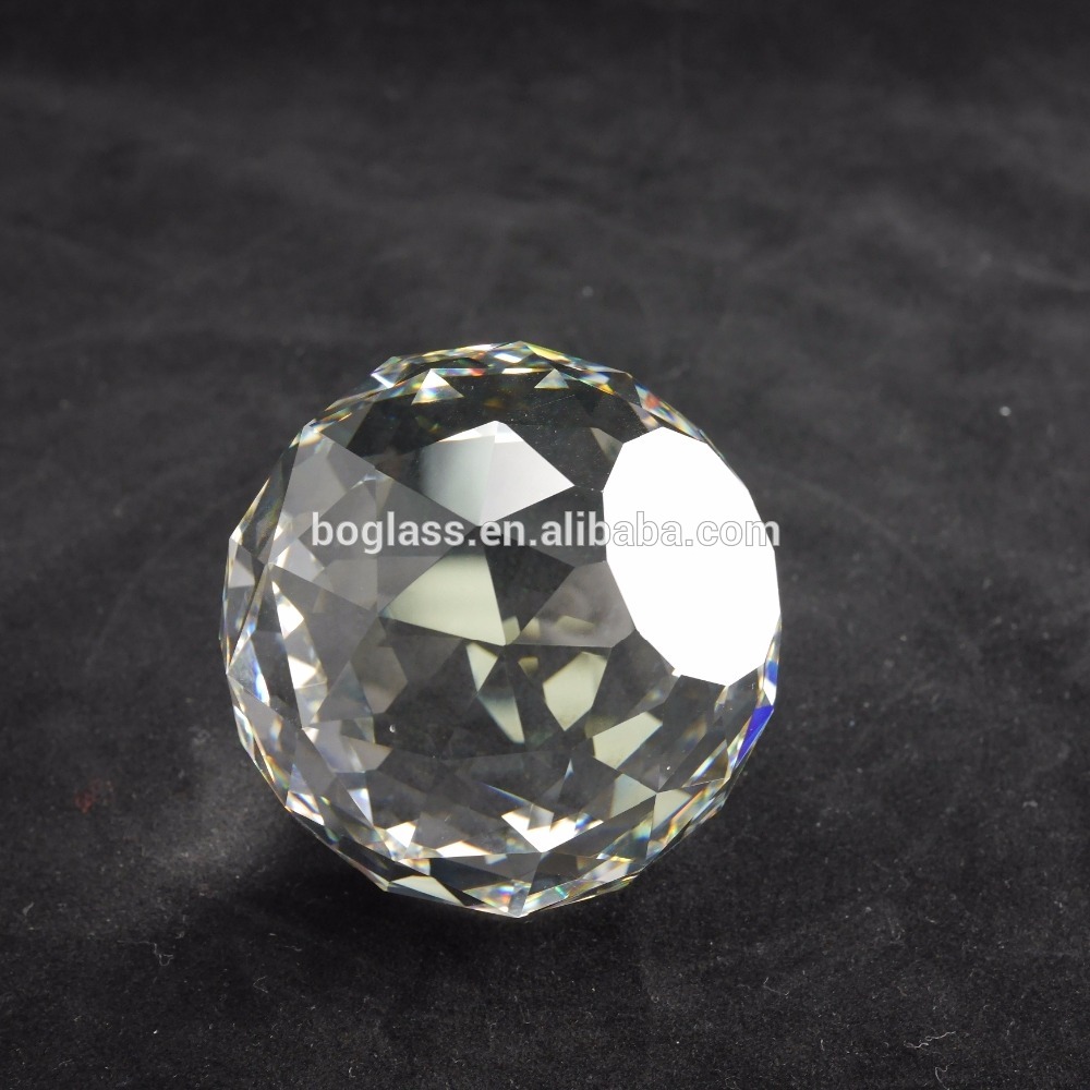 High quality faceted crystal balls for chandelier hanging glass ball hanging crystal ball