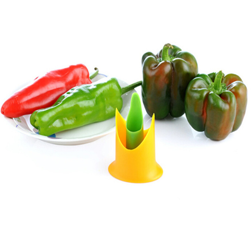 Hot Sells Manual 2 In 1 Pepper Chili Bell Seeds Remover Fruit Peeler