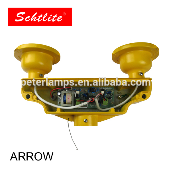 ARROW DC12V 24V 48V IP67 red flash led aviation obstruction light