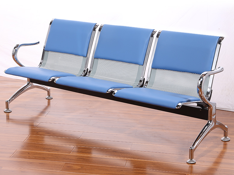 Public cheap steel hospital 3-seater waiting chair