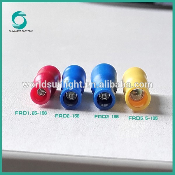 Flame Retardant PVC (Polyvinyl Chloride) FRD series fully insulated crimp female bullet terminal lug types