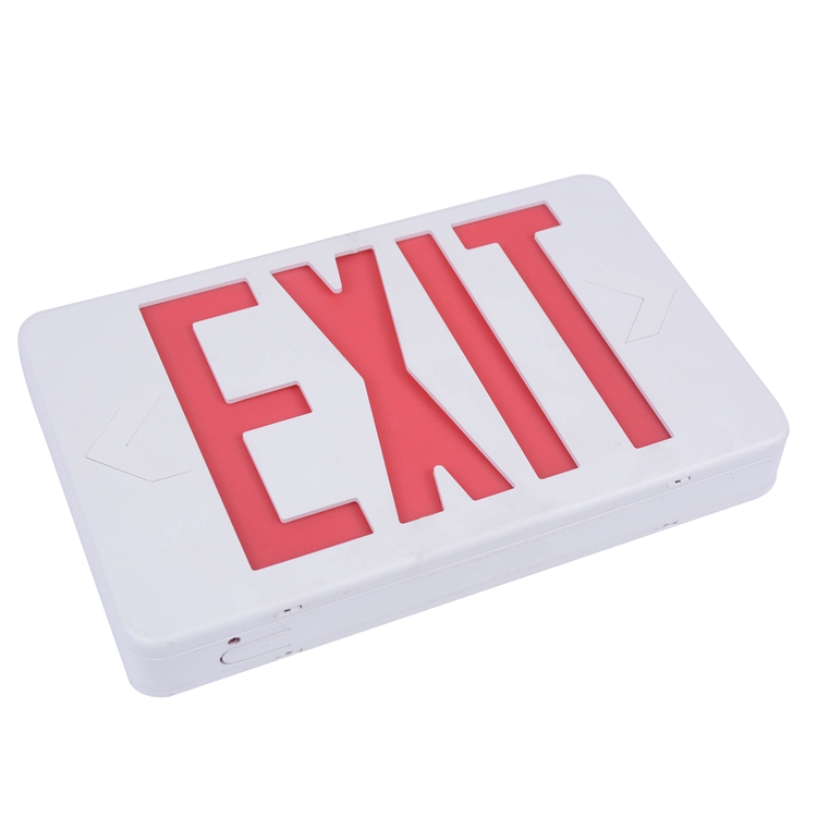 North American standard ceiling mounted charging led emergency battery backup exit light sign