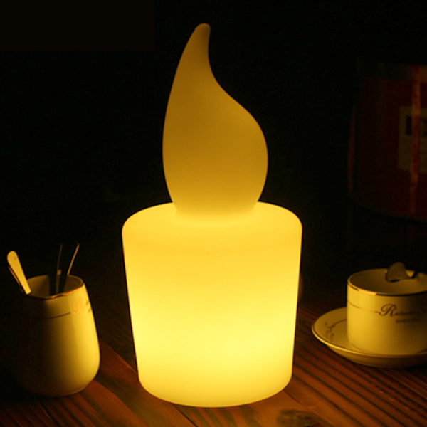 New design rechargeable wireless tealight candle led with lighting