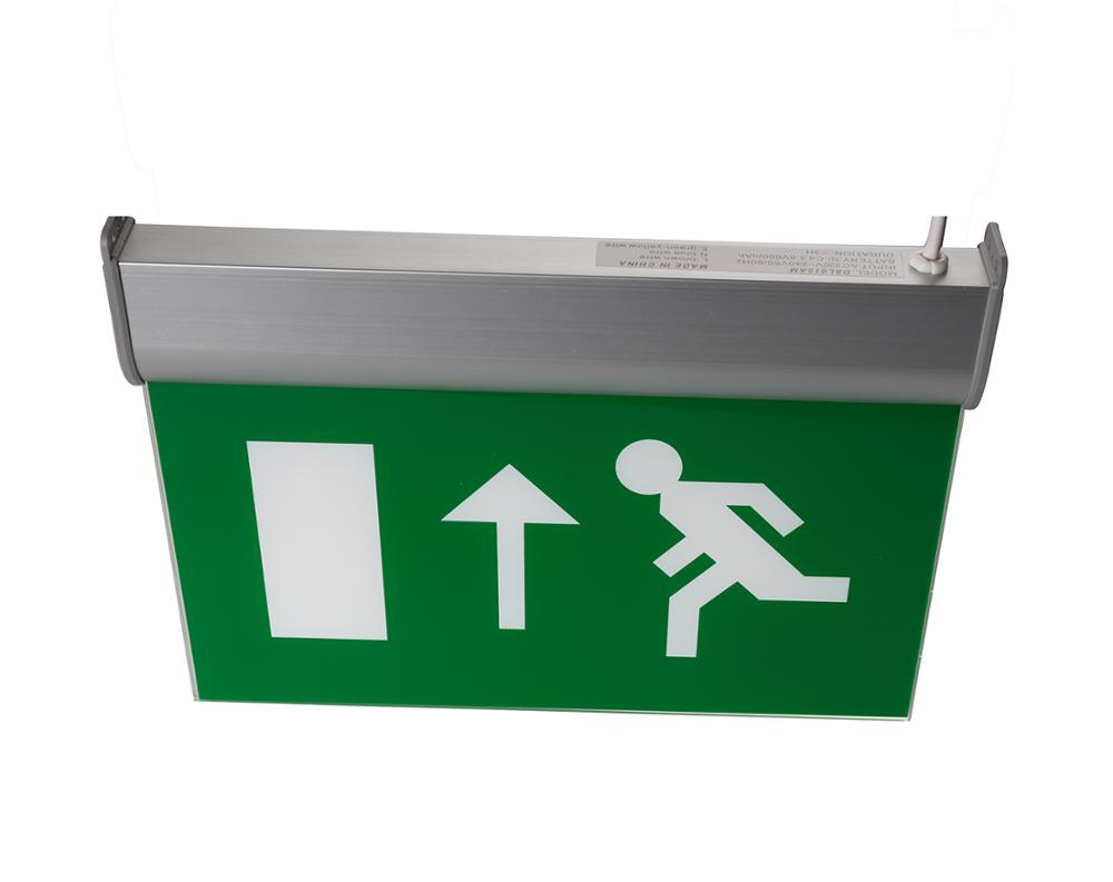 Maintained LED Ceiling Recessed Double-sides Emergency Light Exit Sign