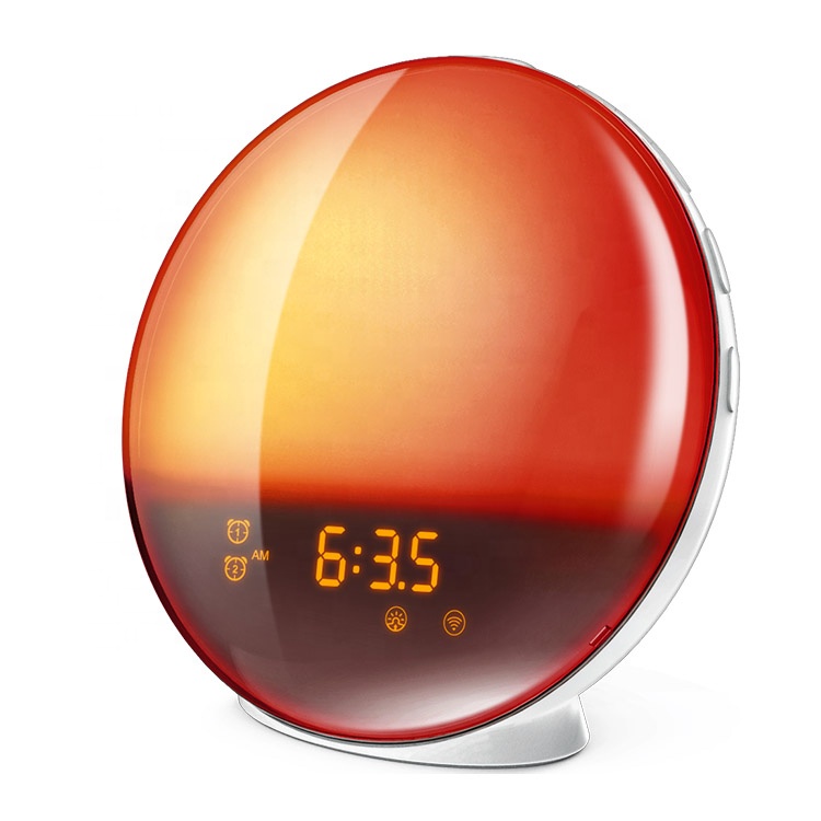 Baby Wake Up Light Sunrise Alarm Clock Night-light With USB Charger