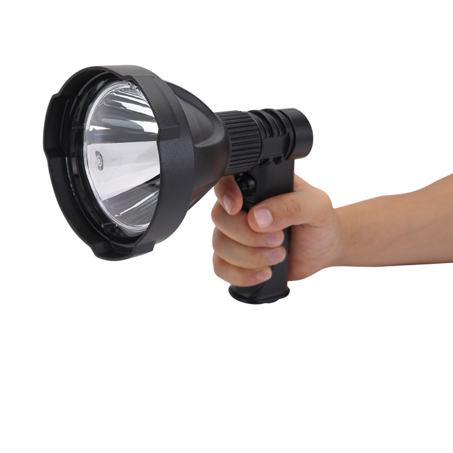 Wireless LED search light with Handle, 12V remote control LED search hunting light, 12*5W offroad LED hunt light