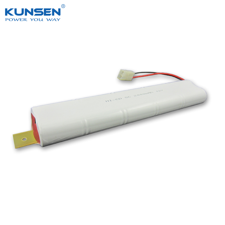 Ni-CD 12V DC 2000mAh rechargeable battery pack