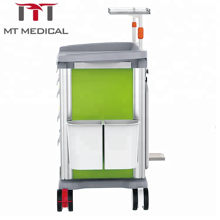 Italy new design hospital medical emergency crash anaesthesia trolley cart price