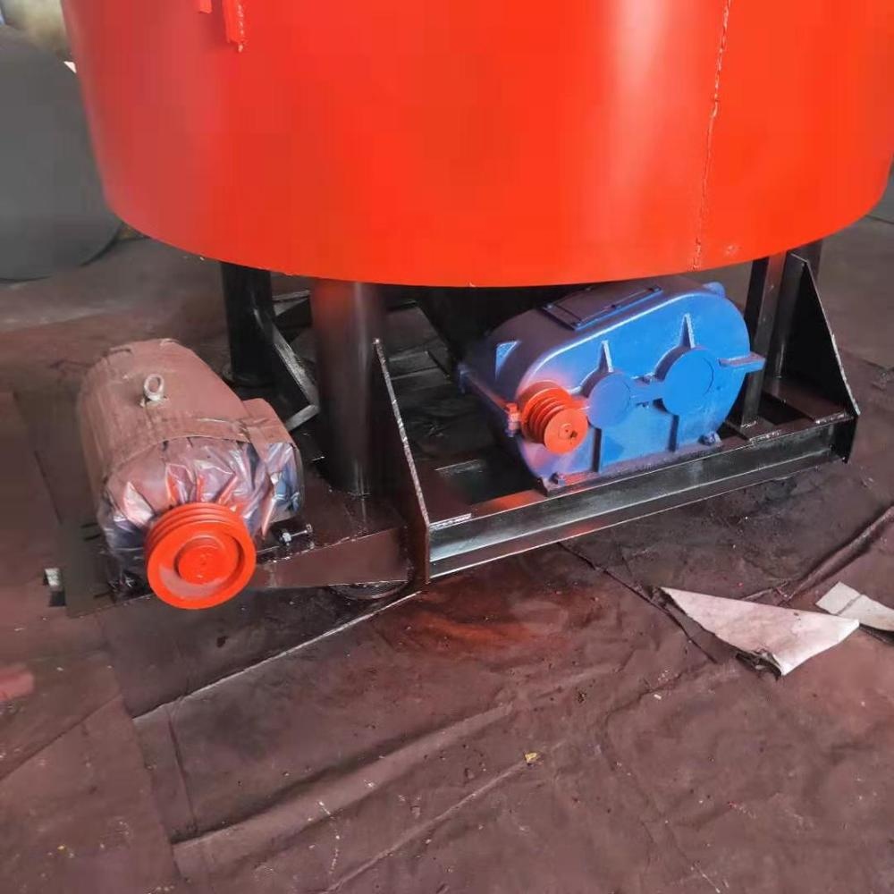 Small Easy Operating Type Pan Mixer / Simple Vertical Concrete Mixer HW350